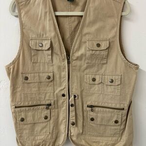 Ralph Lauren Tan Cotton Blend Vest